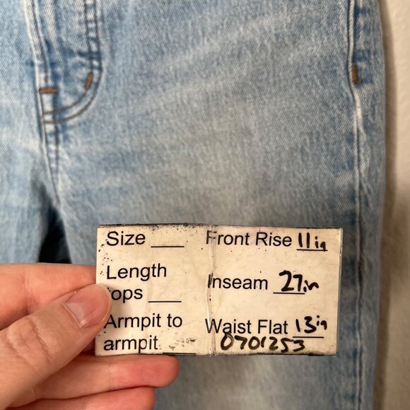 Madewell The Perfect Vintage Full-Length Jeans Light Wash Denim SIze 25P - Picture 13 of 13